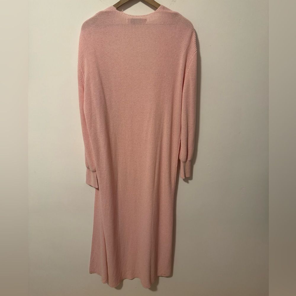 SALE! Free People Pink Long Cardigan Duster Small - Picture 2 of 7